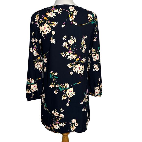 Lulus Herbaceous Babe Navy Floral Print Shift Dress Sz S NWT - Picture 3 of 9
